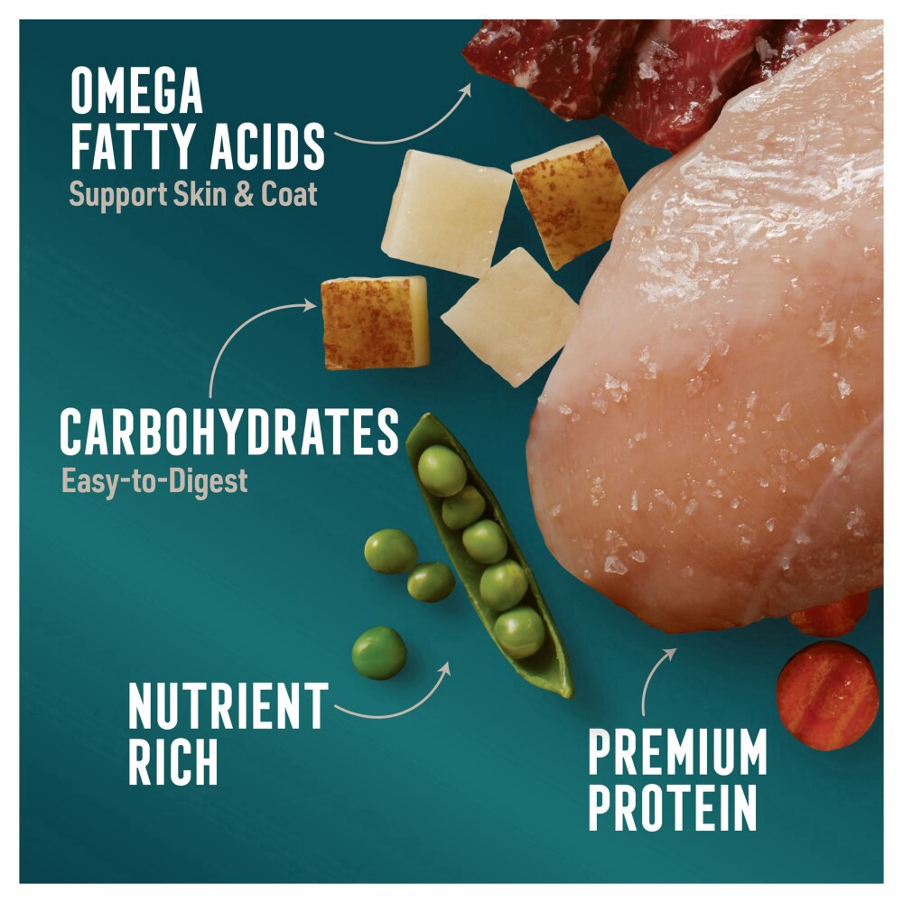 slide 5 of 6, Abound Grain Free With Beef And Vegetable Cuts In Gravy, 13.2 oz