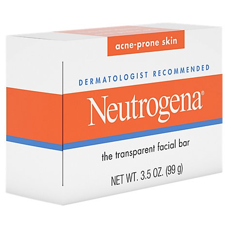 slide 1 of 1, Neutrogena Acne Cleansing Bar Soap, 3.5 oz