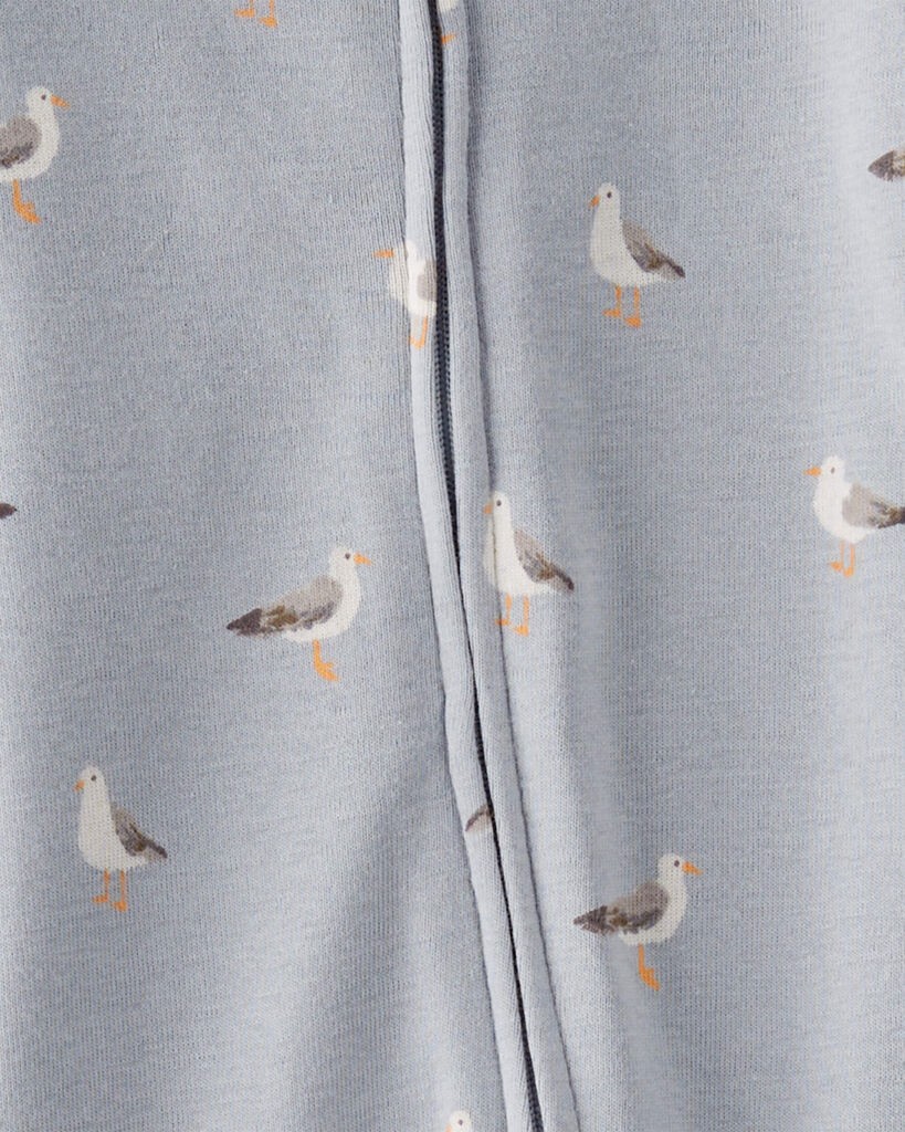 slide 4 of 4, Littleplanet Baby Organic Cotton Sleep & Play Pajamas Seagull Print NB, 1 ct