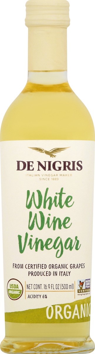 slide 3 of 10, De Nigris Organic White Wine Vinegar, 16.9 oz