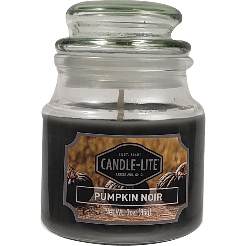 slide 1 of 1, Candle-Lite Pumpkin Noir Scent Candle - Black, 3 oz