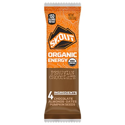 slide 1 of 1, Skout Peruvian Chocolate Organic Energy Bar, 1.45 oz