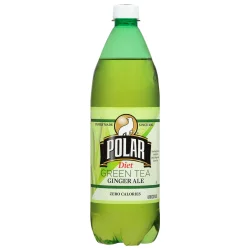 Polar Diet Green Tea Ginger Ale - 33.8 fl oz