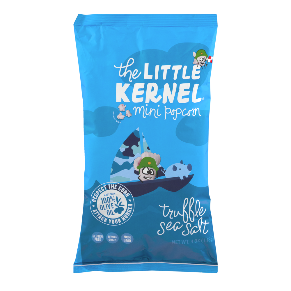 slide 1 of 1, The Little Kernel Mini Popcorn Truffle Sea Salt, 4 oz