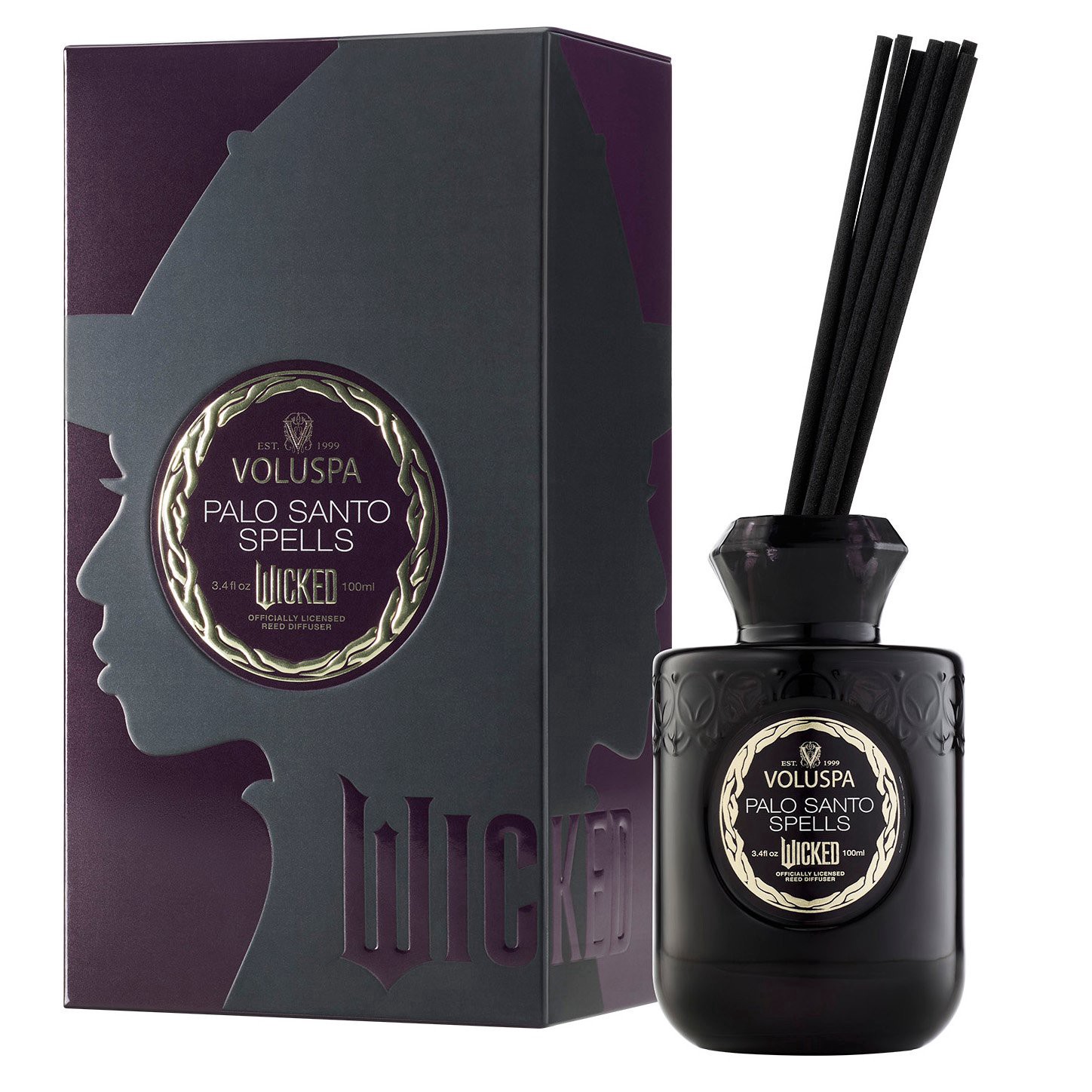 slide 1 of 1, Voluspa Wicked 2 Palo Santo Spells Reed Diffuser, 3.4 oz