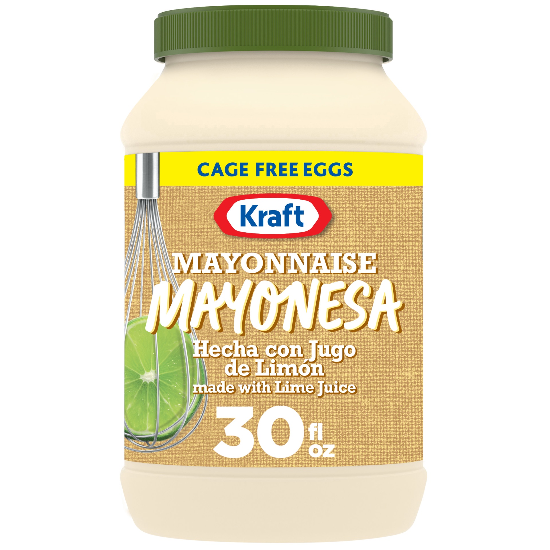 slide 1 of 7, Kraft Mayonnaise with Lime Juice Jar, 30 fl oz