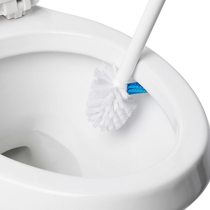 slide 2 of 5, OXO Good Grips Toilet Brush with Rim Cleaner and Storage Canister, 1 ct