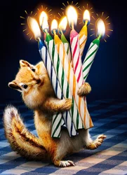 Avanti Chipmunk Birthday Card
