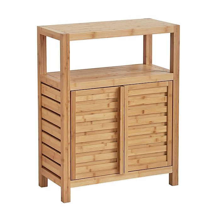 slide 1 of 3, Haven No Tools Bamboo Floor Cabinet - Natural, 1 ct
