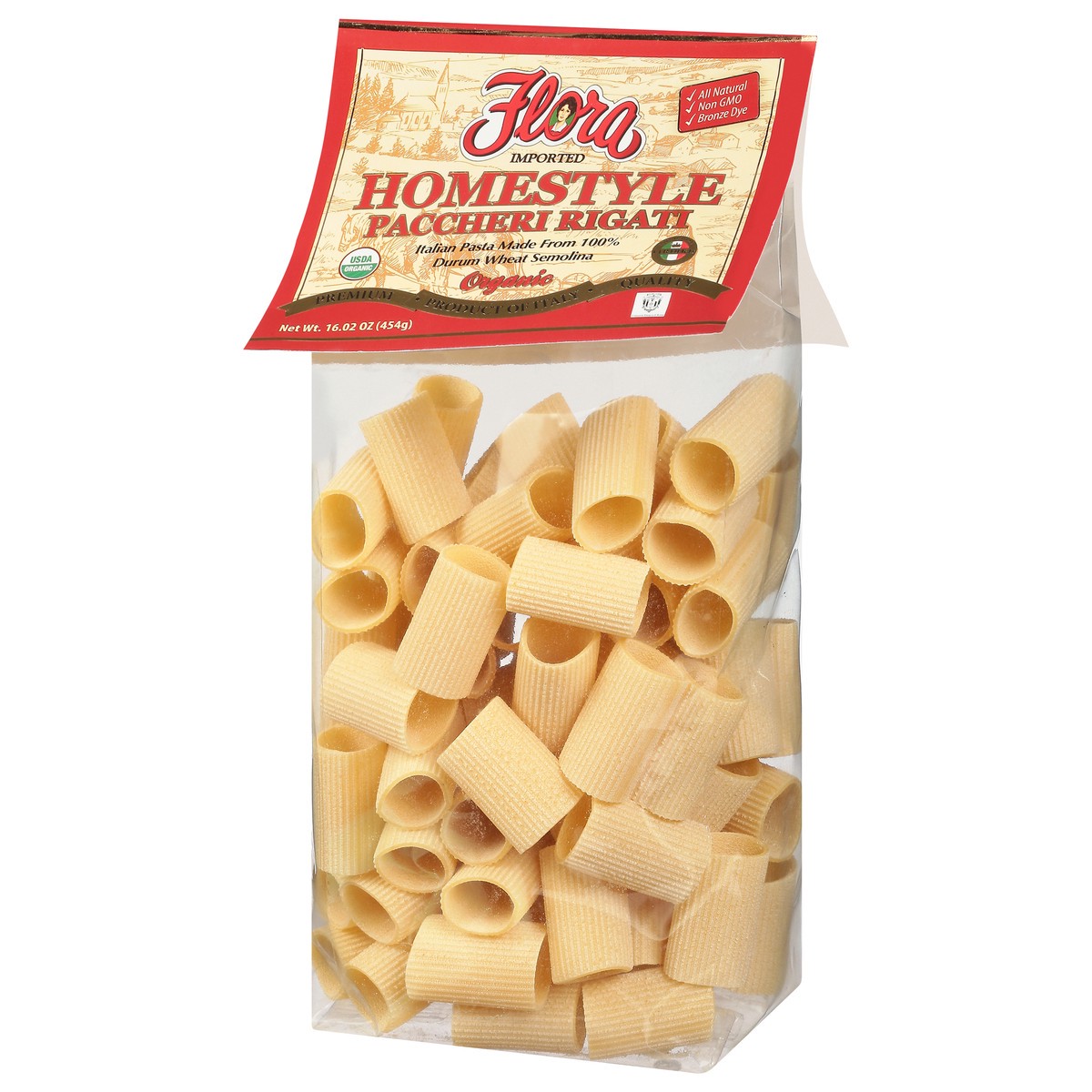 slide 7 of 11, Flora Homestyle Organic Paccheri Rigati 16.02 oz, 16.02 oz