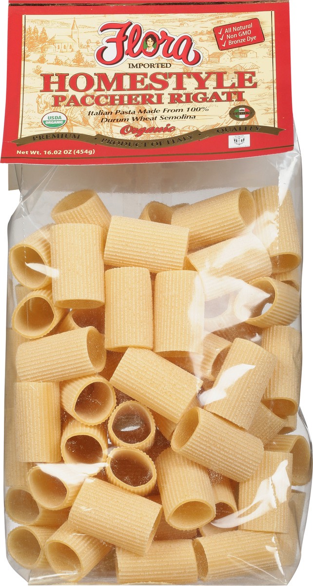 slide 8 of 11, Flora Homestyle Organic Paccheri Rigati 16.02 oz, 16.02 oz