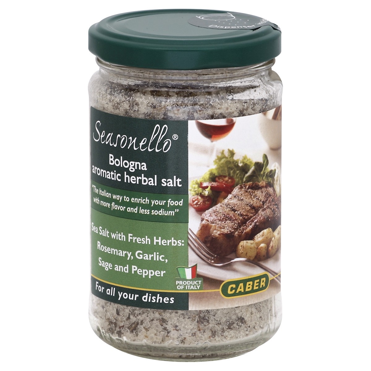 slide 3 of 3, Seasonello Caber Bologna Aromatic Herbal Salt, 10.58 oz