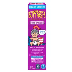 Boudreaux's Butt Paste Butt Barrier, Diaper Rash Cream, 4 oz. tube
