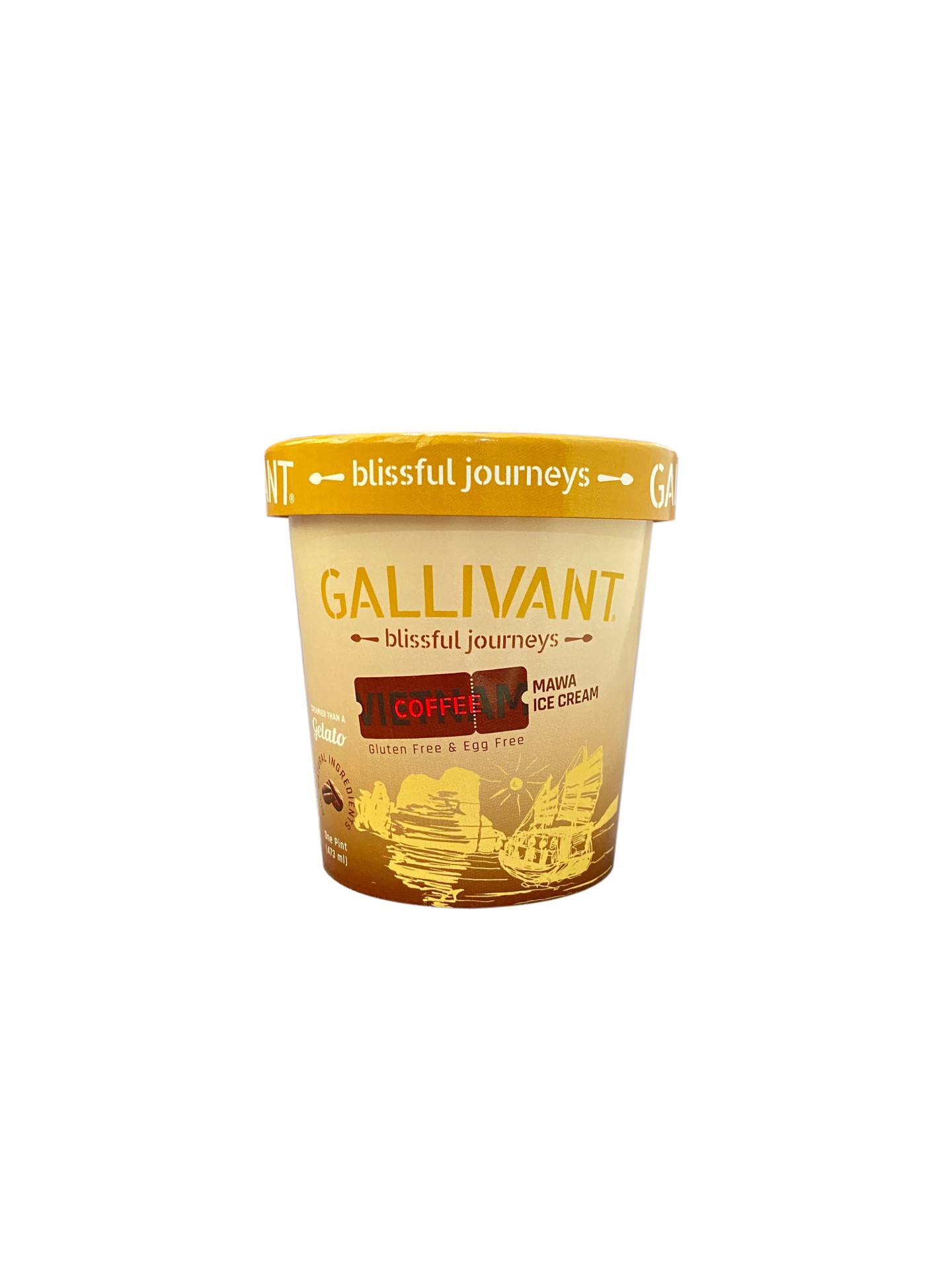 slide 1 of 1, Gallivant Mawa Gluten Free & Egg Free Vietnam Coffee Ice Cream 1 pt, 1 pint