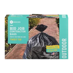 SE Grocers Big Job Contractor Bags Twist Tie Outdoor