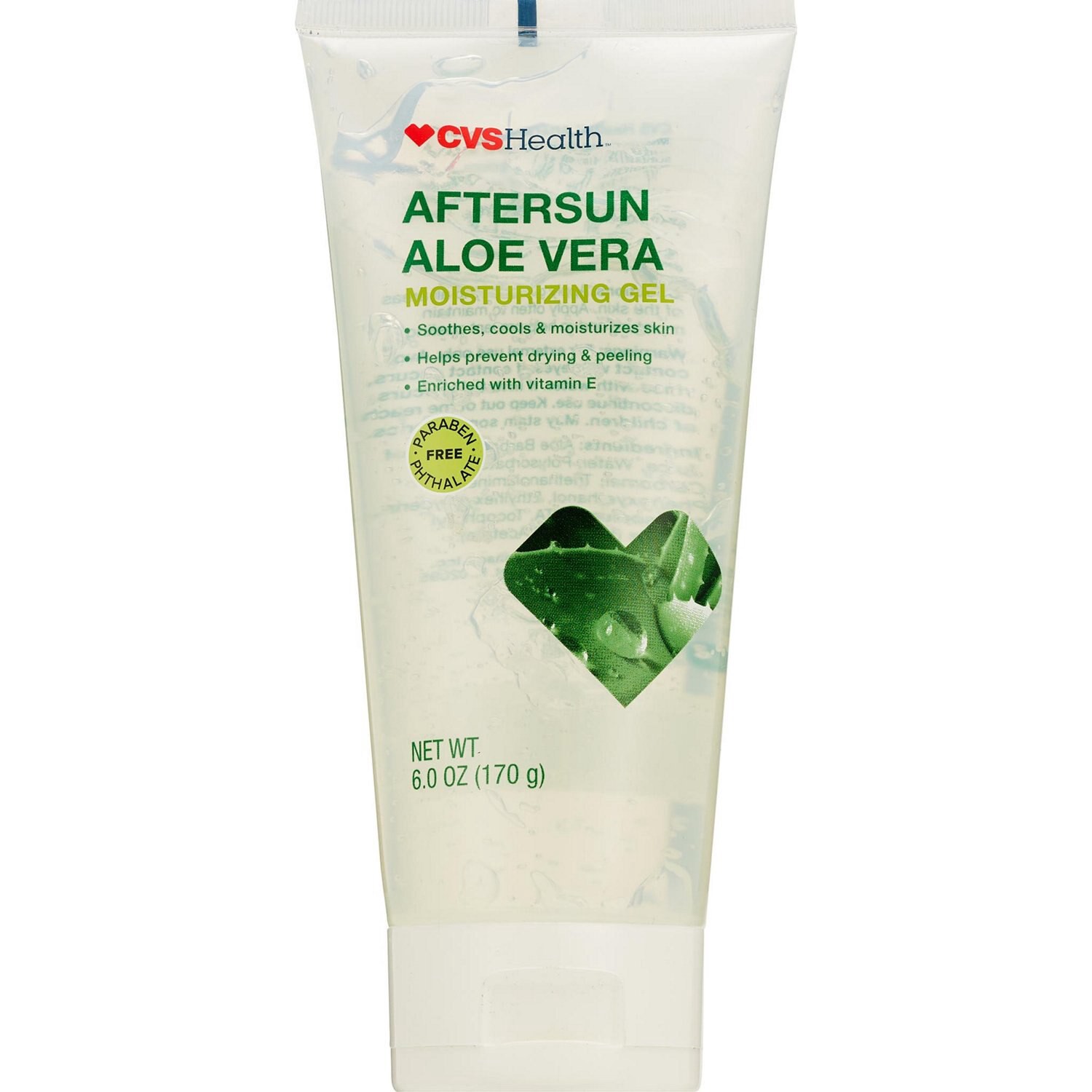 slide 1 of 7, CVS Health Aftersun Aloe Vera Moisturizing Gel, 6 Oz, 1 ct