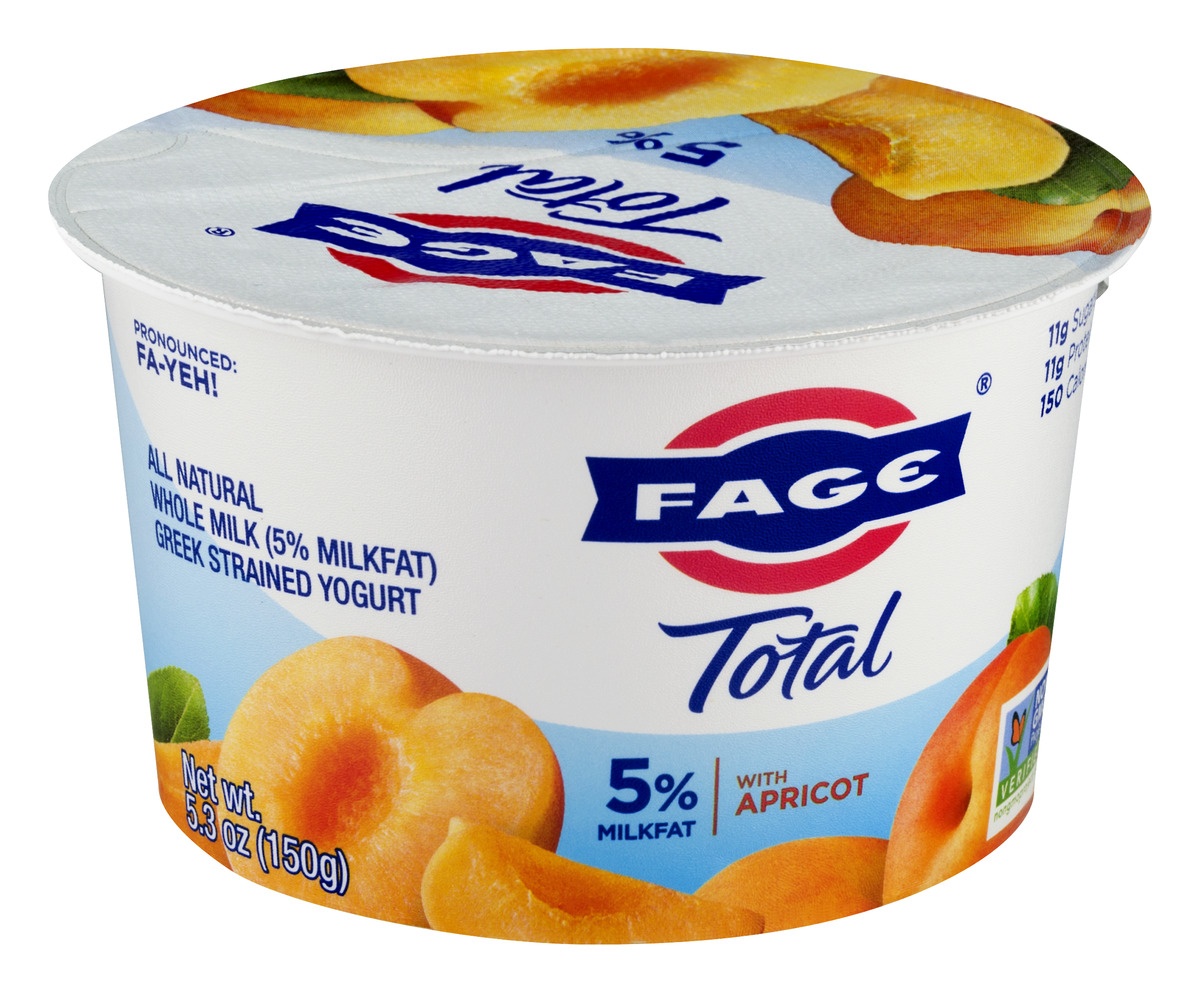 slide 2 of 11, Fage Total With Apricot Greek Strained Yogurt, 5.3 oz