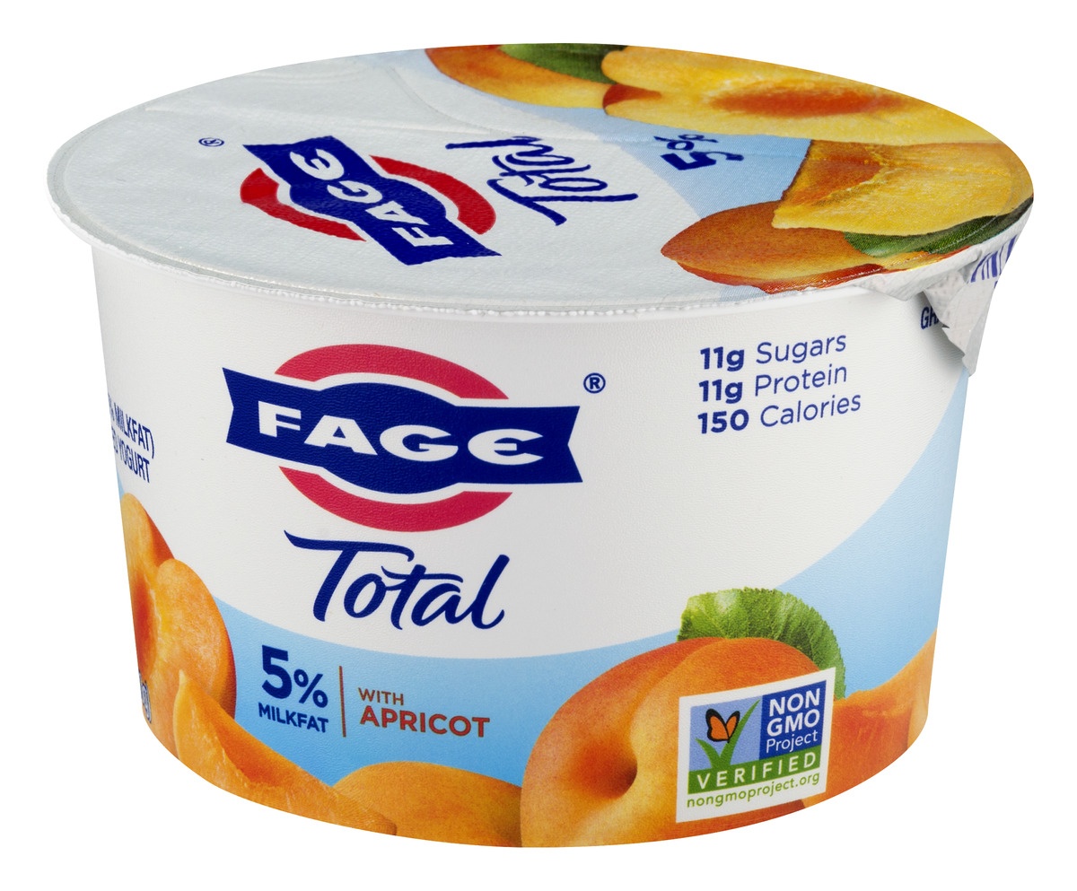 slide 4 of 11, Fage Total With Apricot Greek Strained Yogurt, 5.3 oz