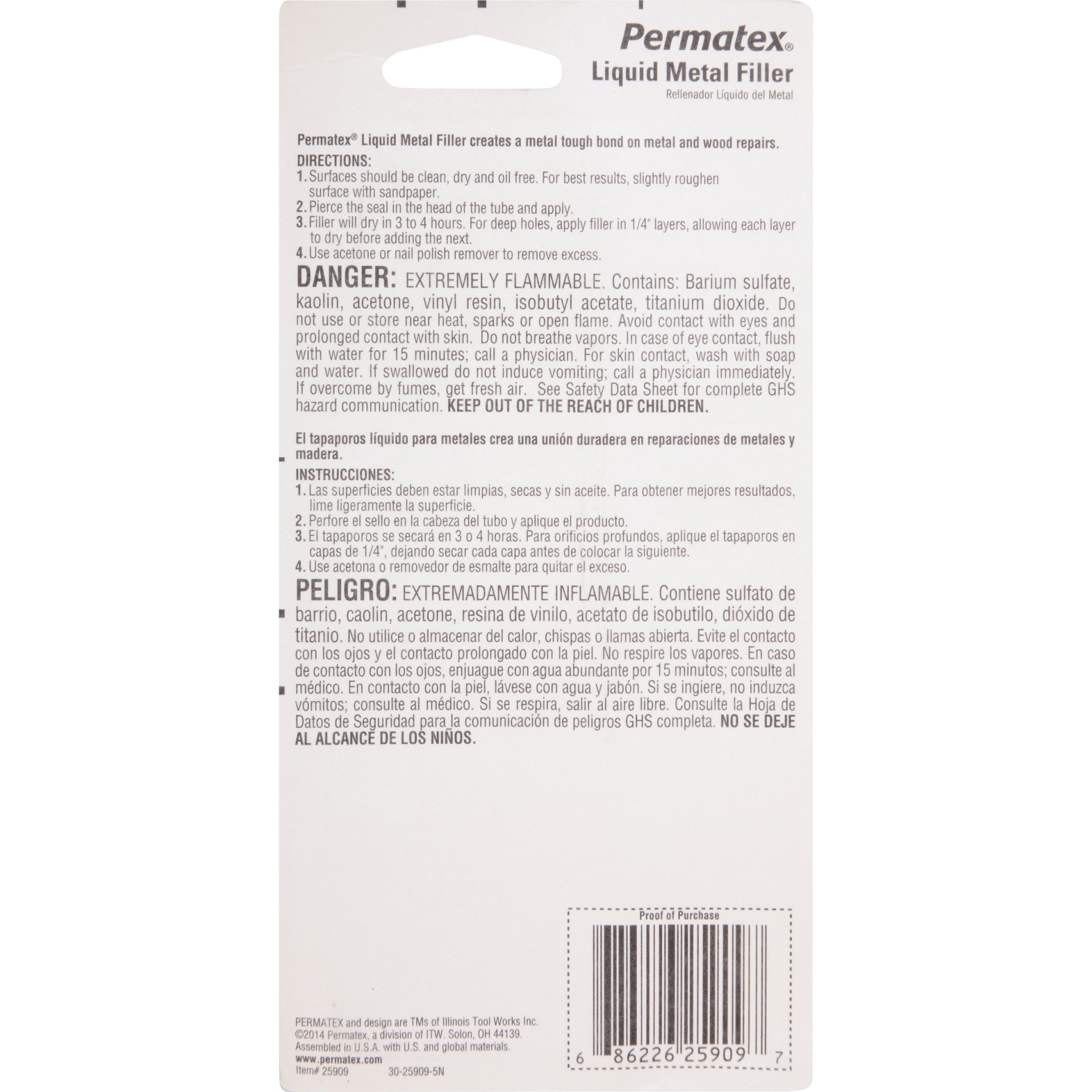 slide 4 of 4, Permatex Liquid Metal Filler, 1 ct