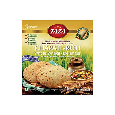 slide 1 of 1, Taza Plain Chapati Roti Bread, 5 ct