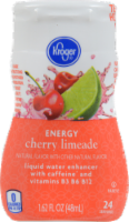 slide 1 of 1, Kroger Cherry Limeade Energy Liquid Water Enhancer, 1.62 fl oz