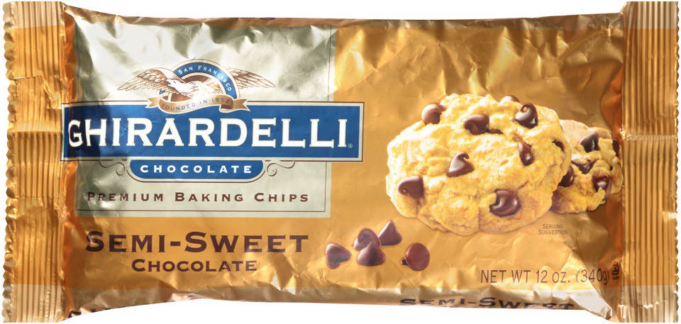 slide 1 of 1, Ghirardelli Chocolate Semi-Sweet Chocolate Premium Baking Chips, 12 oz