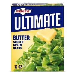 Birds Eye Ultimate Butter Sauced Green Beans, Frozen Vegetables, 12 oz. Bag