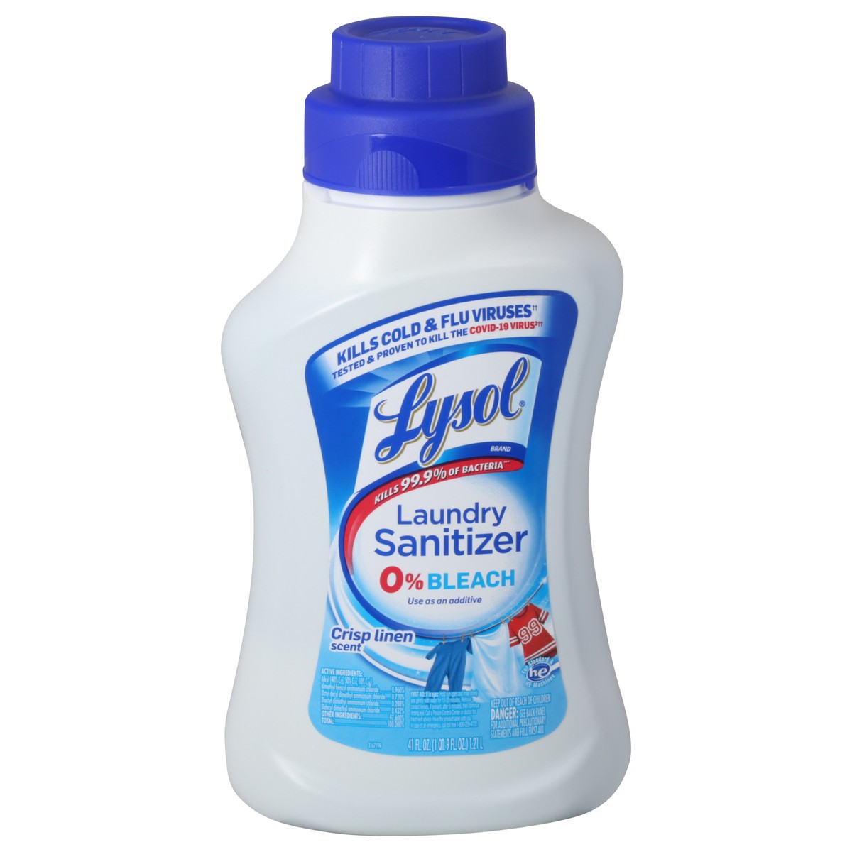 slide 9 of 11, Lysol Crisp Linen Scent Laundry Sanitizer 41 fl oz, 41 fl oz