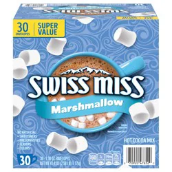 Swiss Miss Chocolate Hot Cocoa Mix With Marshmallows, 30 Count Hot Cocoa Packets (8 Pack)