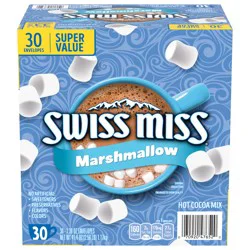 Swiss Miss Chocolate Hot Cocoa Mix With Marshmallows, 30 Count Hot Cocoa Packets (8 Pack)