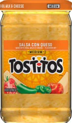Tostitos Medium Salsa Con Queso 23 oz. Jar