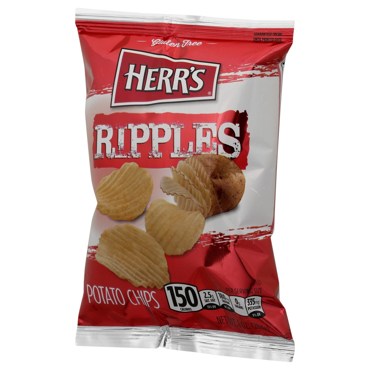 slide 2 of 10, Herr's Ripples Potato Chips 1 oz, 1 oz