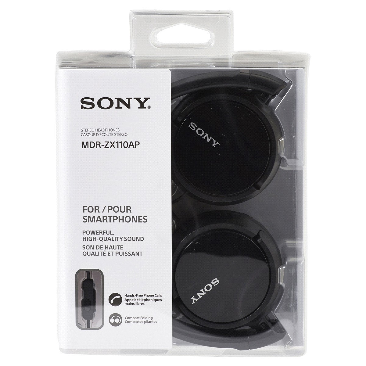 slide 1 of 3, Sony Smartphone Headset - Black ZX110AP, 1 ct