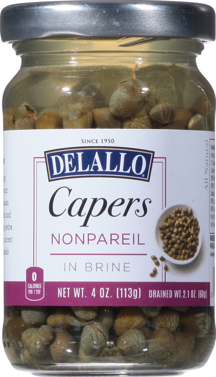 slide 9 of 12, Delallo Non Pareil Capers In Brine-Jar, 4 oz