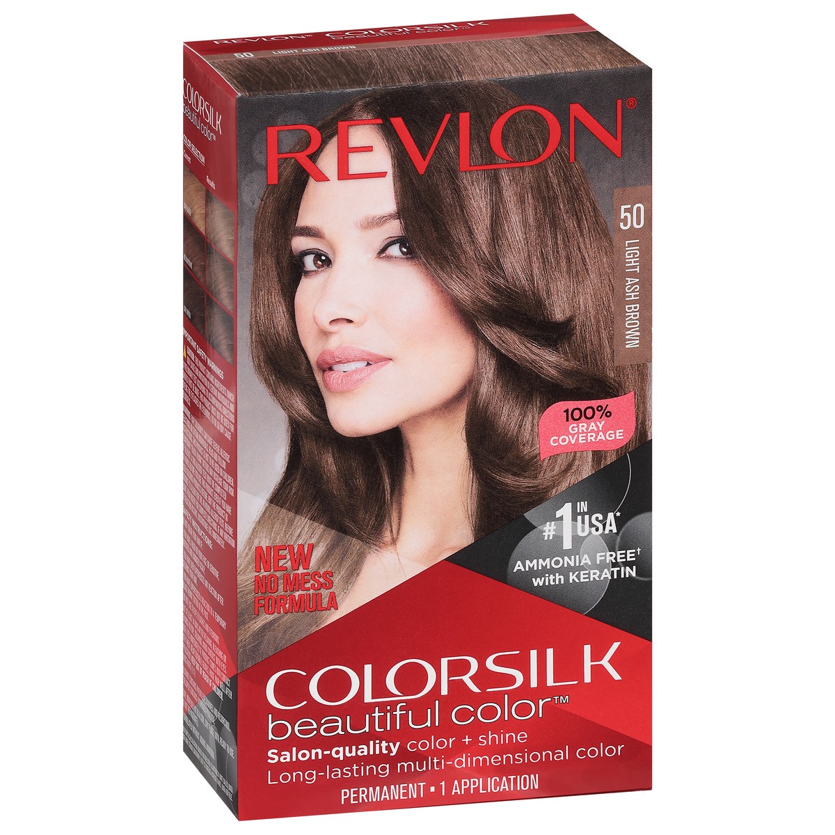 slide 7 of 9, Revlon Colorsilk 50 Lt Ash Brown, 1 ct