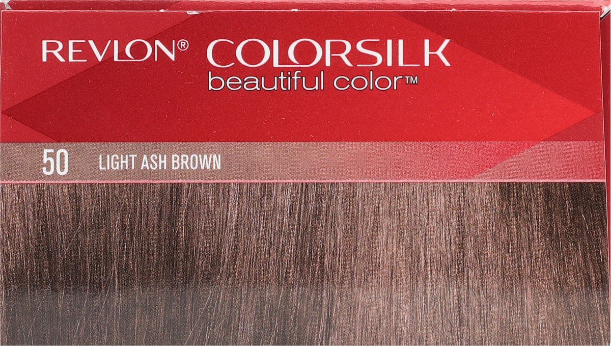 slide 2 of 9, Revlon Colorsilk 50 Lt Ash Brown, 1 ct