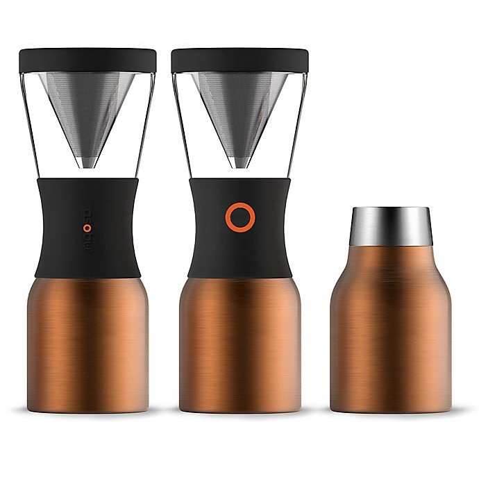 slide 2 of 5, ASOBU Stainless Steel Cold Brew Coffee Maker - Copper, 40 oz