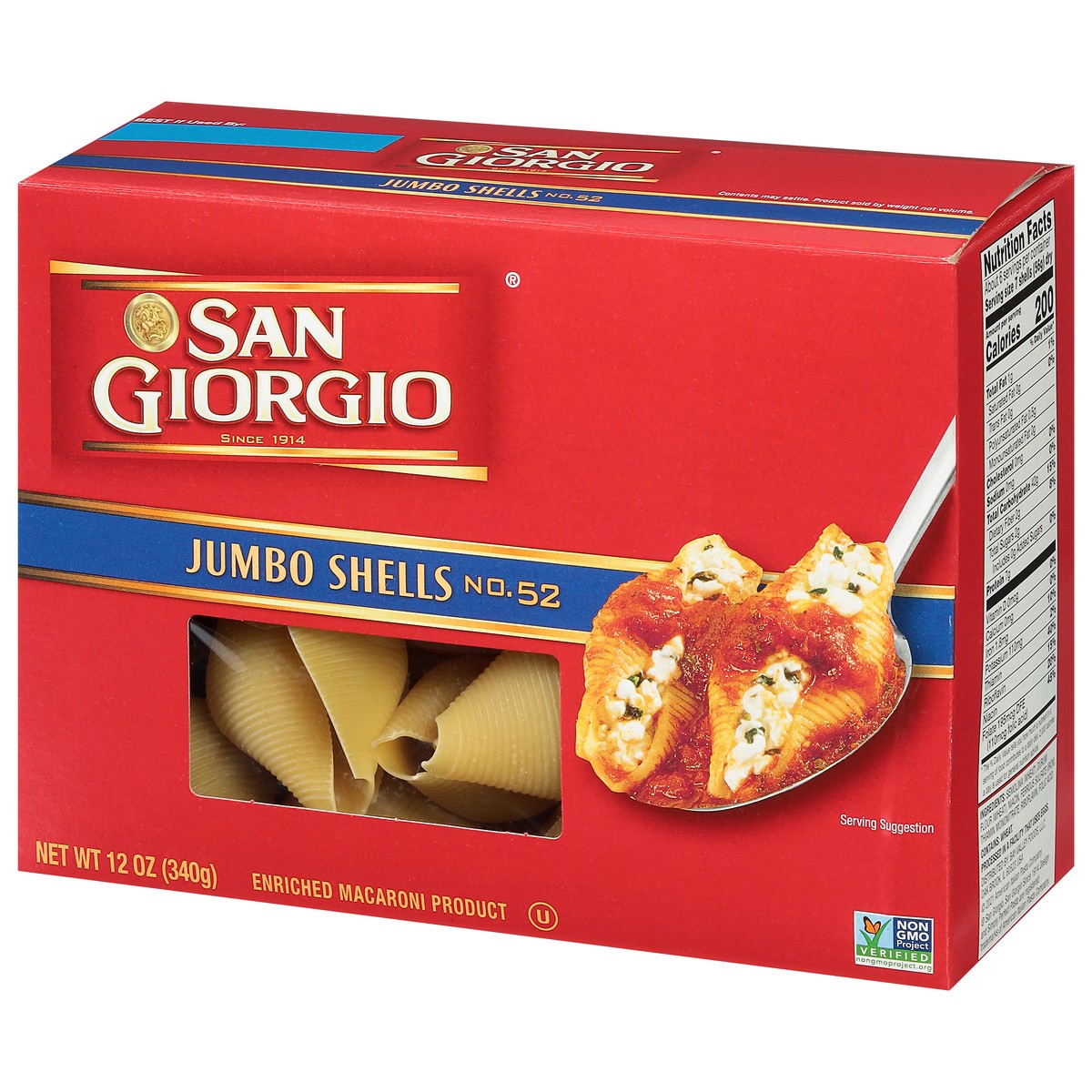 slide 7 of 9, San Giorgio Jumbo No. 52 Shells 12 oz, 12 oz