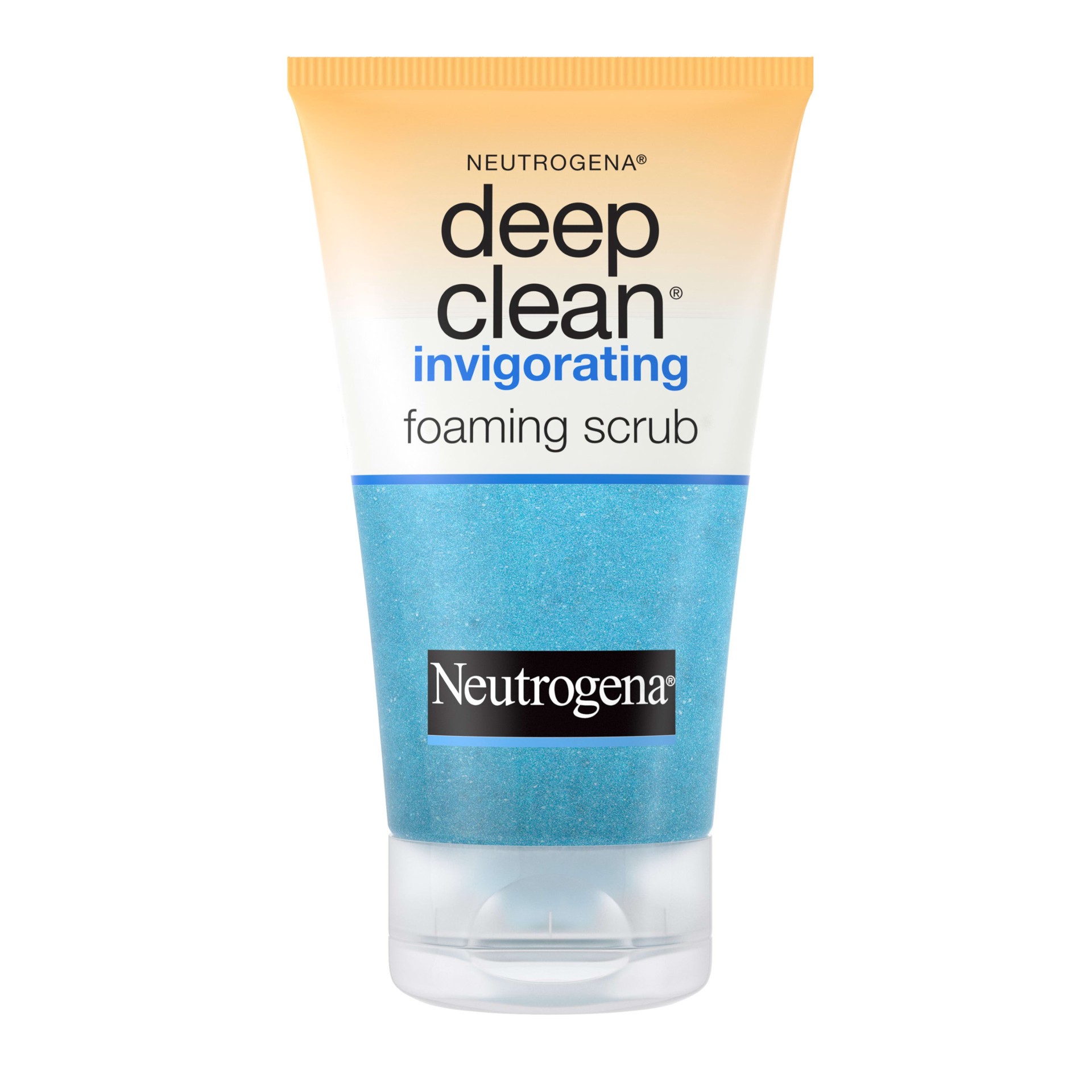 slide 1 of 7, Neutrogena Deep Clean Invigorating Foaming Facial Scrub with Glycerin, Cooling & Exfoliating Gel Face Wash to Remove Dirt, Oil & Makeup, 4.2 fl. oz, 4.20 fl oz