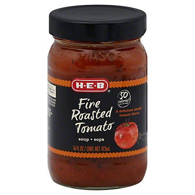 slide 1 of 1, H-E-B Fire Roasted Tomato Soup, 16 oz