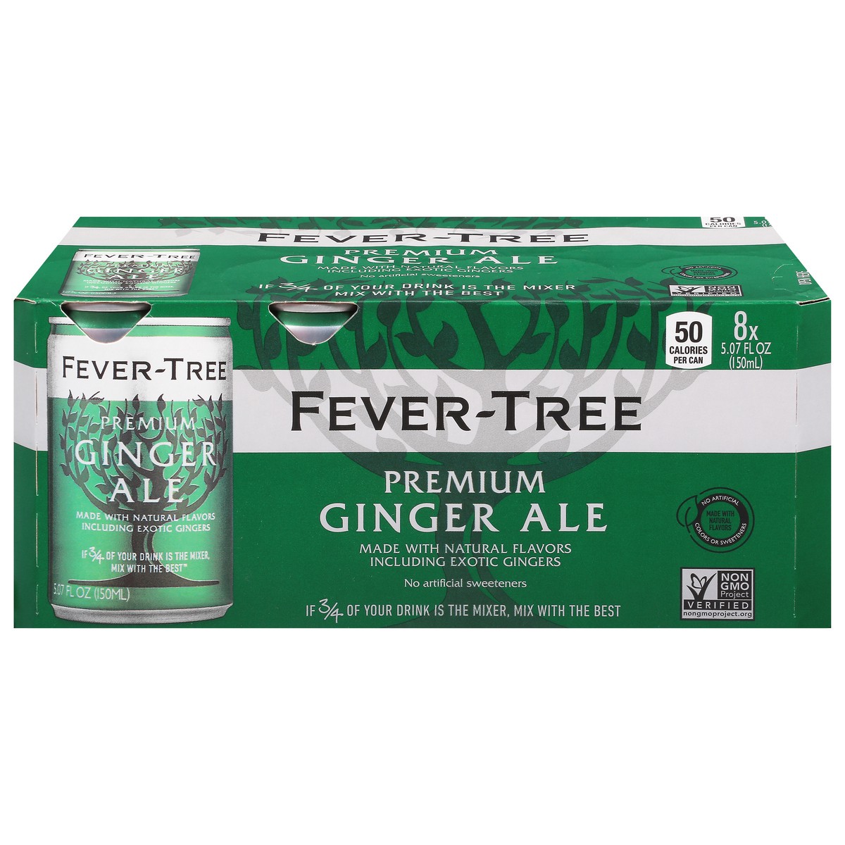 slide 1 of 9, Fever-Tree Premium Ginger Ale 8 - 5.07 fl oz Cans, 8 ct; 150 ml
