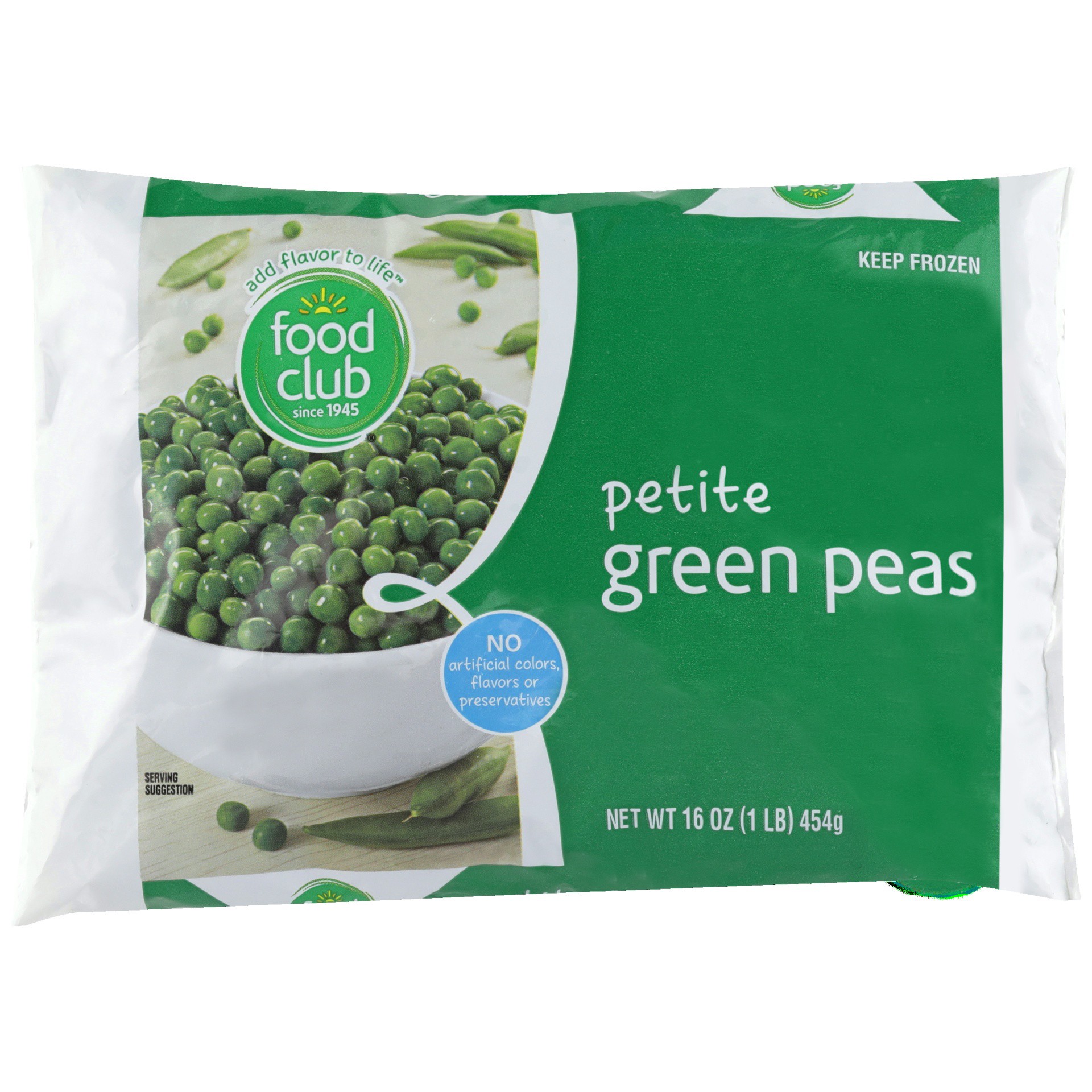 slide 1 of 6, Food Club Petite Green Peas, 16 oz