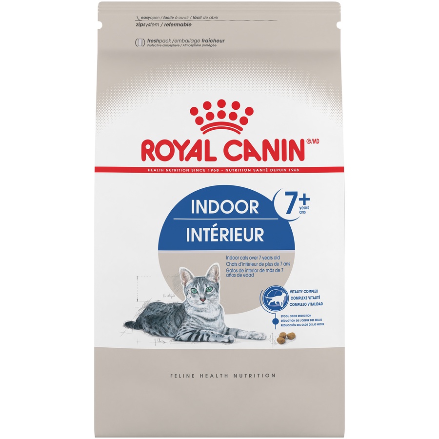 slide 1 of 9, Royal Canin Feline Health Nutrition Indoor Mature 27 Dry Cat Food, 5.5 lb