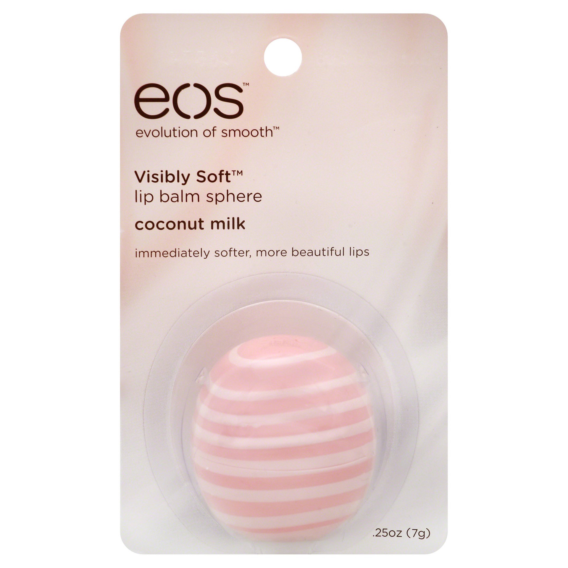 slide 1 of 10, eos Coconut Milk Lip Balm 0.25 oz, 0.25 oz