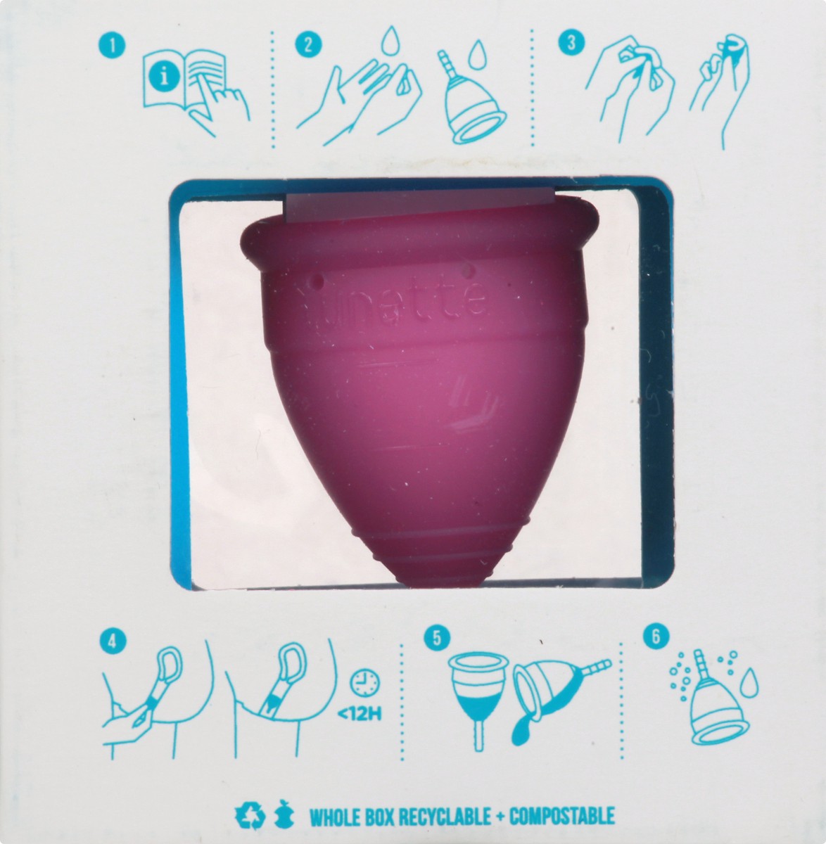 slide 2 of 11, Lunette Violet Reusable Menstrual Cup 1 ea, 1 ct