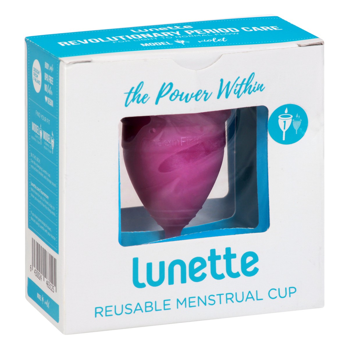 slide 8 of 11, Lunette Violet Reusable Menstrual Cup 1 ea, 1 ct