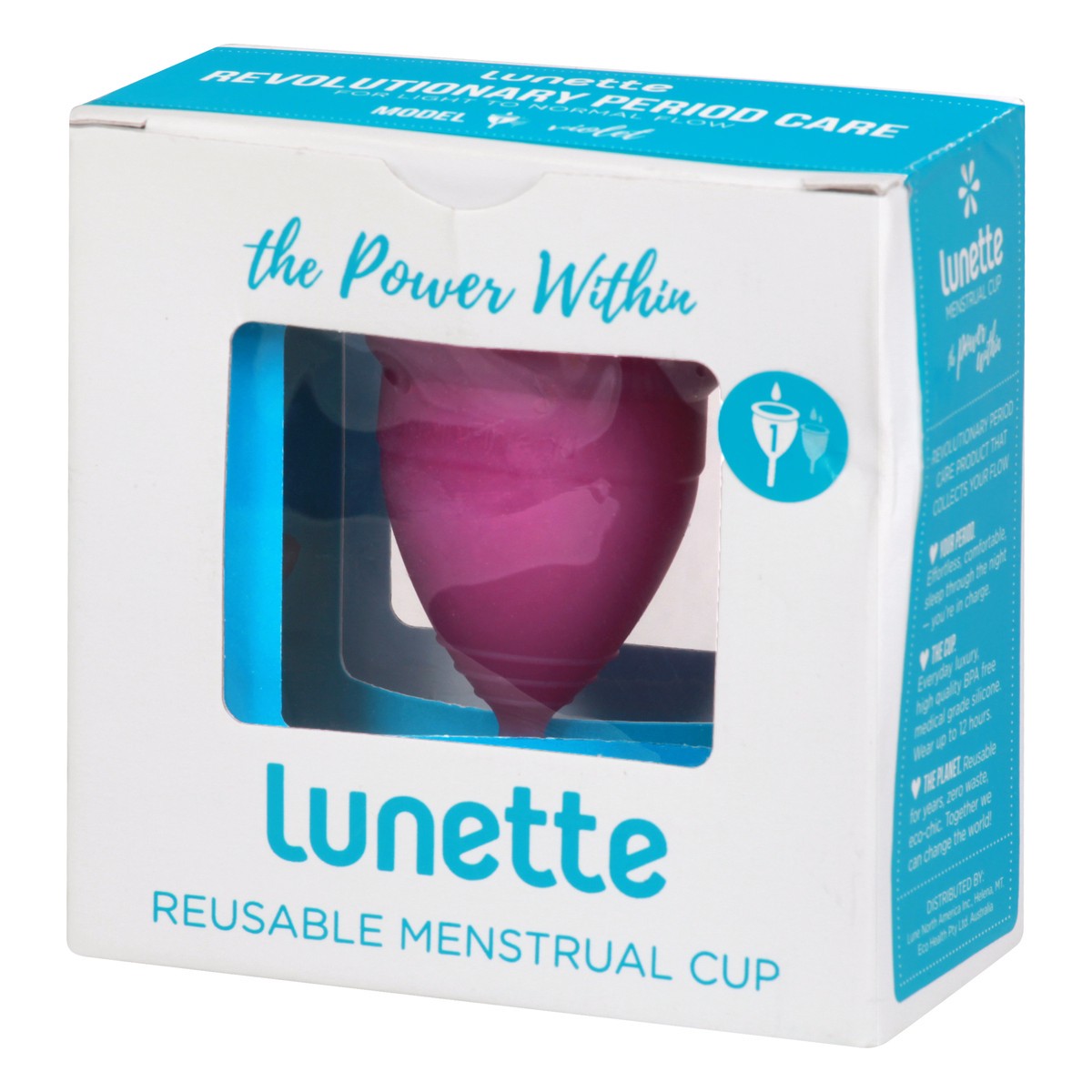 slide 9 of 11, Lunette Violet Reusable Menstrual Cup 1 ea, 1 ct