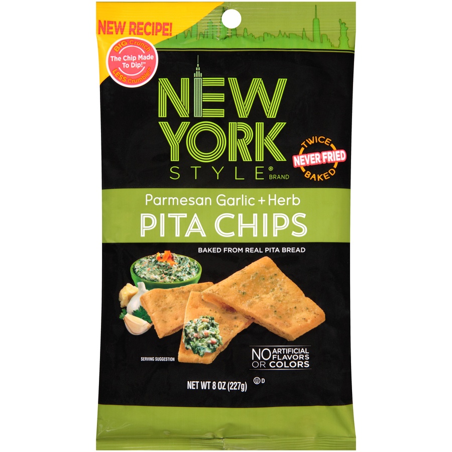 slide 1 of 6, New York Style Ancient Grains & Flaxseed Pita Chips, 9 oz