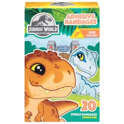 Jurassic World Sterile Assorted Sizes Adhesive Bandages 20 ct