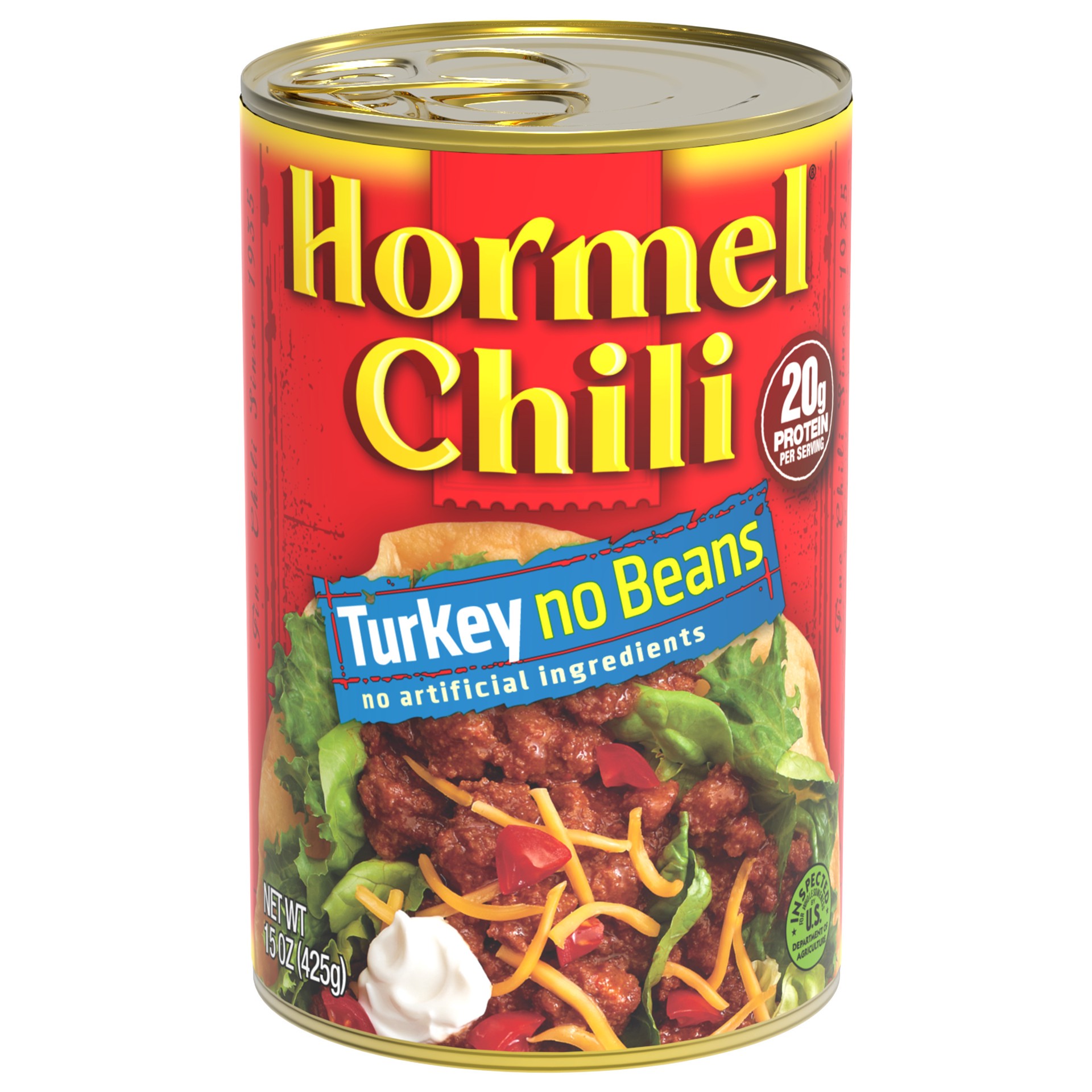 slide 1 of 4, Hormel Turkey Chili Turkey No Beans, 15 oz